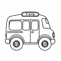 Bus Tayo Coloring Page