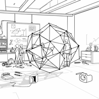 Geometric Shapes Coloring Page
