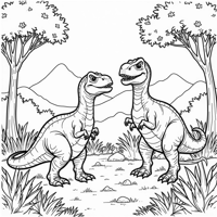 Dinosaur Coloring Page