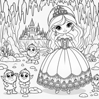 Princess And The Goblins Coloring Page