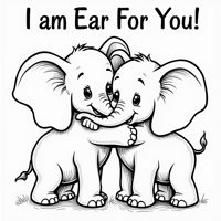 The Words I Am Ear For You On The Top Of Page Two... Coloring Page