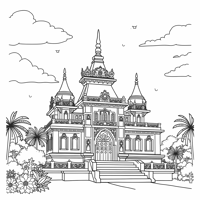 Princess Of The King In The Palace Coloring Page