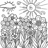 Flowers Coloring Page