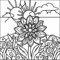 Mosaic Coloring Page