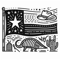 An Image Of The Texas Flag At The Top With The... Coloring Page