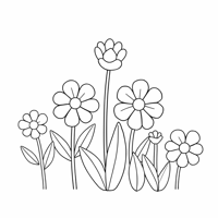 Flower Garden Coloring Page