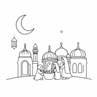 Image Of Ramadan Coloring Page