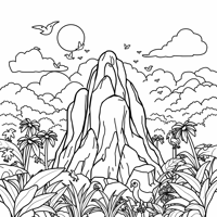 Funny Elephant Coloring Page