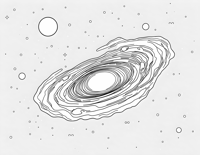 Galaxy Coloring Page