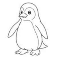 A Creative Penguin Coloring Page