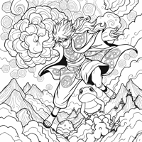 Jiraiya From Naruto Shippuden Coloring Page