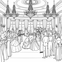 Princess Belle And Princess Mulan Coloring Page