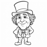 Willy Wonka Coloring Page