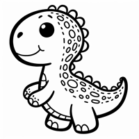 Make A 10page Coloring Book Of Dinosaurs For Kids... Coloring Page