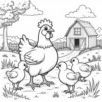 Chicken Feet Coloring Page