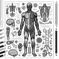 Human Anatomy Body Coloring Page