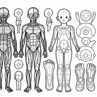 Human Anatomy Body Coloring Page