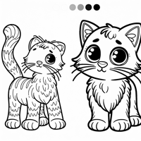 Curious Cat For Preschoolers 15 Years Coloring Page