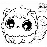 Shy Cat For Preschoolers 15 Years Coloring Page