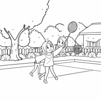 Hijabwearing Girl Coloring Page