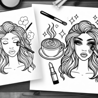 I Woke Up Like This Okay Maybe After Coffee And A... Coloring Page