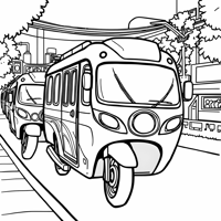Image Of Transformers In Jakarta Coloring Page