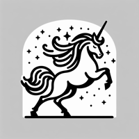 Majestic Unicorn Rearing Coloring Page