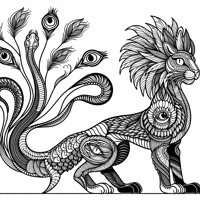 I Want To Make A Drawing With The Eyes Of A Cat... Coloring Page