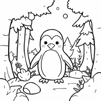 Prompt Create A Simple Black And White Coloring... Coloring Page