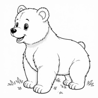 A Picture Of Bear Coloring Page