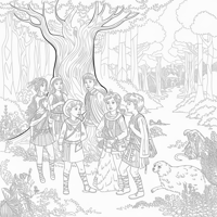 A Anime Coloring Page