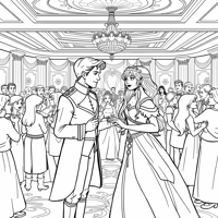 Princess Belle And Princess Mulan Coloring Page
