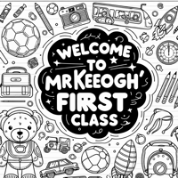 It Must Have The Words In Bubble Writing Welcome... Coloring Page