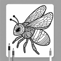 85 X 11 Size Bumblebee Coloring Page
