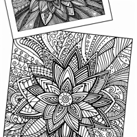 Zentangle Coloring Page