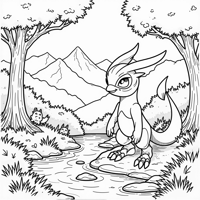 Greninja Pokemon Coloring Page
