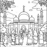 Make A Themed Sketch Design Of A Child Dressed In... Coloring Page