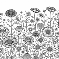 Flowers Coloring Page