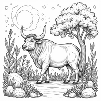 Create A Calm And Grounded Coloring Page That... Coloring Page