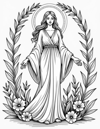 The Words Create A Calming And Meticulous Col On... Coloring Page