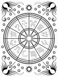 Design A Blackandwhite Line Art Page For The First... Coloring Page