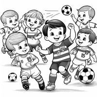 Soccer Game Between Romania And Ukraine Coloring Page