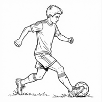 Soccer Coloring Page