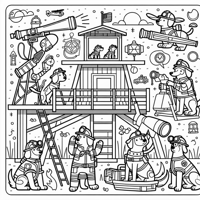 Paw Patrol Look Out Coloring Page