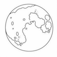 Moon Coloring Page