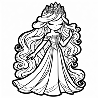 Elsa Coloring Page