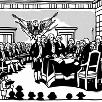 Declaration Of Independence 1776 United States Of... Coloring Page