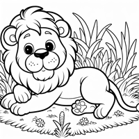 Coloring Book For Kids No Detail Outline No Colour... Coloring Page