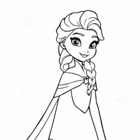Elsa Coloring Page
