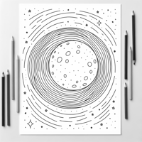 New Moon Coloring Page